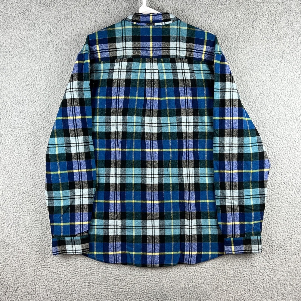 Carbon 2‎ Cobalt Shirt Jacket Mens XL Blue Green Plaid Flannel Lined Shacket - Picture 6 of 13